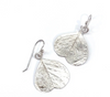 Kate Macindoe snow gum silver hook earrings, alternate view