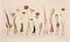 Laura Stoddart tea towel, Chelsea Parade design