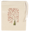 Laura Stoddart Christmas drawstring gift bag