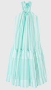 Lee Mathews Noni halter dress in mint and white, alternate view