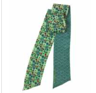 Les Belles Vagabondes Akiko silk bandeau, green floral print