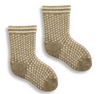 Lisa b baby cashmere wool socks, Nordic pattern in mushroom