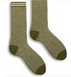 Lisa b Nordic pattern cashmere wool sock in olive
