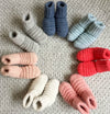 Luna cotton knit bootie socks in silver