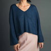 Luna cropped mohair v neck jumper, alternate view
