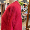 Luna cropped mohair v neck jumper