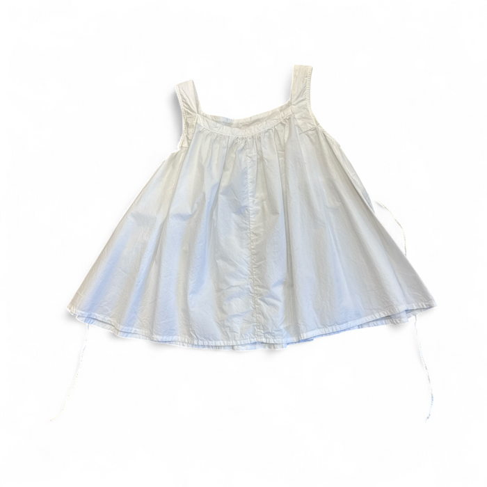 Manuelle Guibal Deb Fluflu cotton camisole top in white, flat lay