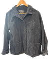 Manuelle Guibal Iano needle cord blazer jacket in grey, front view on hanger