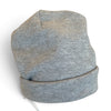 Manuelle Guibal Pepe fine knit beanie in grey marle with turned-up cuff