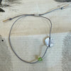 Mary Odorcic silk bracelet with pearl charm