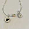 Mary Odorcic silver and gold charm precious cup necklace, alternate view