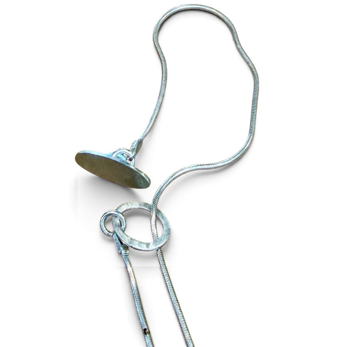 Mary Odorcic silver and gold charm precious cup necklace, alternate view