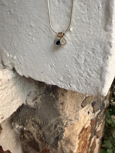 Mary Odorcic silver and gold charm precious cup necklace