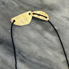 Mary Odorcic simple black silk necklace with charms