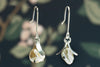 Mary Odorcic small silver hook earrings with white keshi pearl
