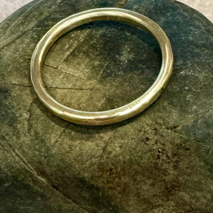 Mary Odorcic yellow gold spacer ring with diamond