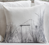 Melissa Stewart Point King coastal linen cushion, design 1