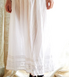 Metta Melbourne Harper slip skirt in white, worn