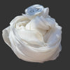 Metta Melbourne soft classic scarf in antique white, rolled