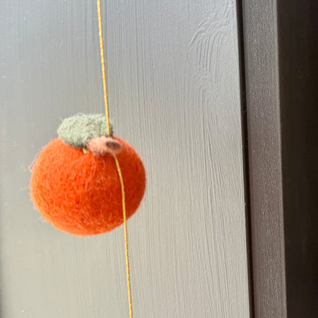 Muskhane Clementine felt garland, alternate view