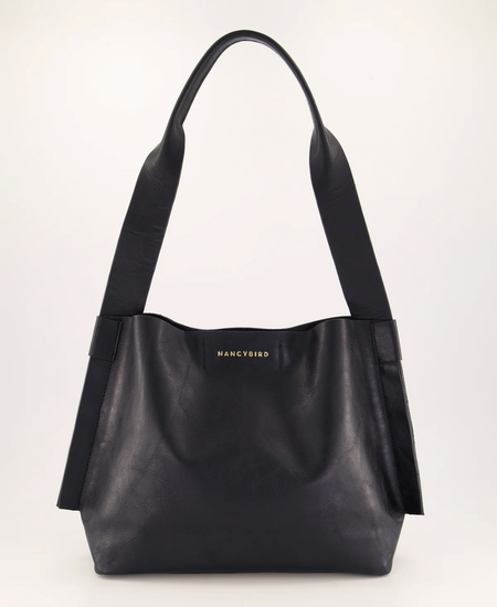 Nancybird Burton leather tote bag in black