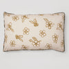 Nancybird cotton pillow case in tea tree print, mustard flowers on cream