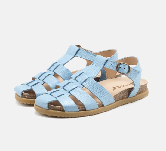 Nature Malene fisherman sandal in white, alternate view