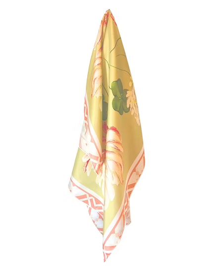 Oliver Wilkinson Clover silk scarf, alternate view