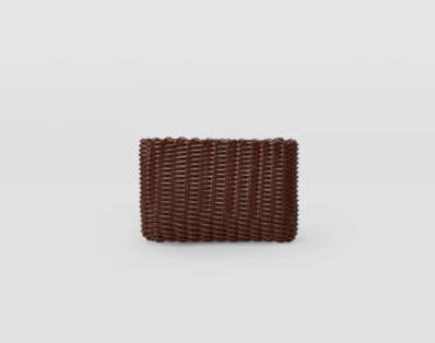 Palorosa handwoven clutch in chocolate