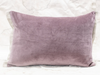 Swarm Medici velvet cushion in mauve