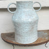 The Captains Table duck egg blue speckle vase, large