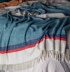 Waverley Mills Riviera wool throw in mari