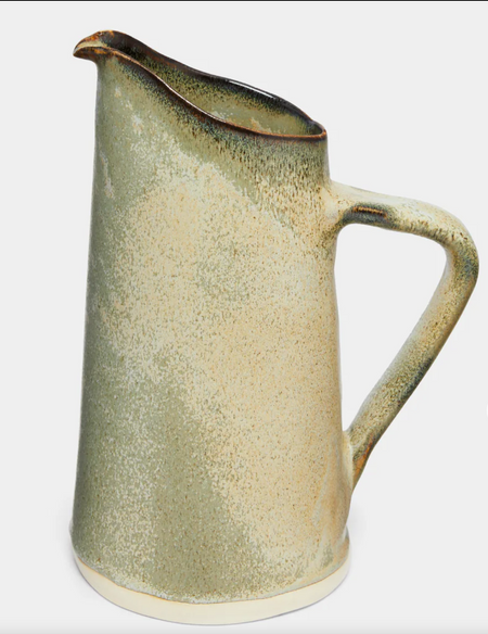 Wonki Ware ceramic pitcher XL in ostrich glaze