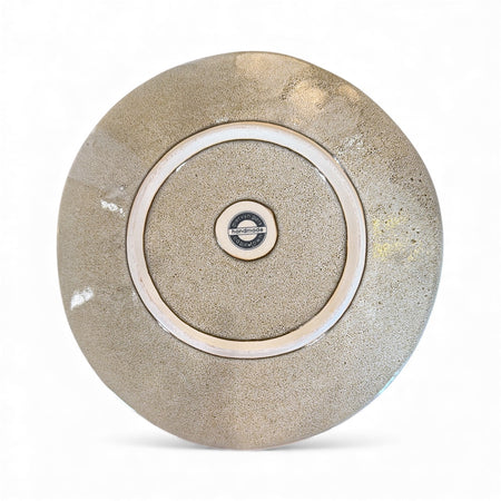 Wonki Ware ostrich glaze plate, alternate view