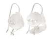 Yuko Fujita Forget-me-not silver earrings, alternate view