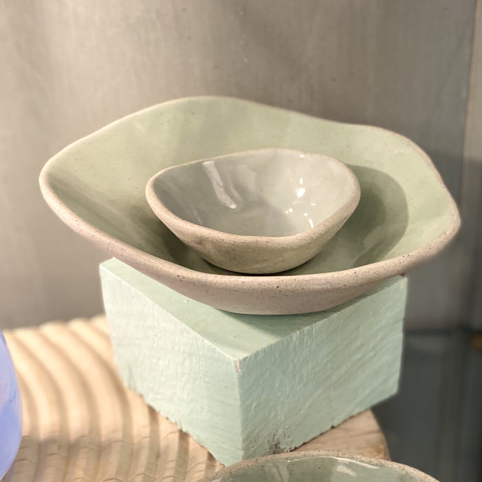 Glazed ceramic dish - medium