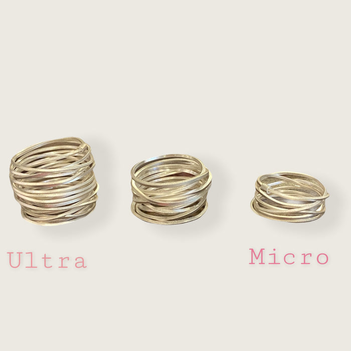 Silver coil ring