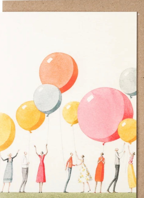 Greetings card | balloons | rainbow | wedding | romeo |