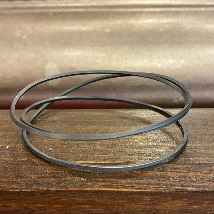 Oxidised silver bangle