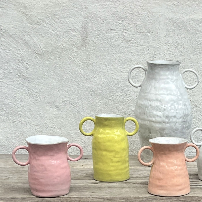 Small glazed two handled vase | mandarin