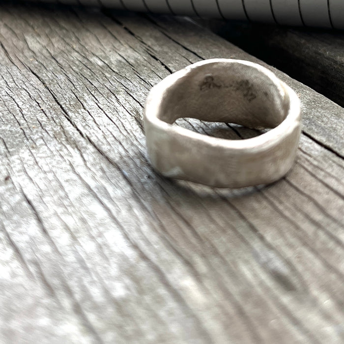 Chunky silver ring