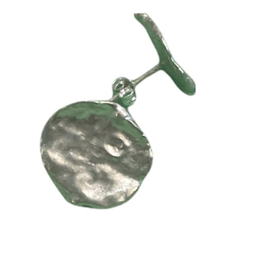 Silver keshi studs (large)