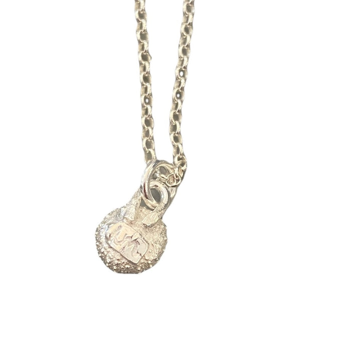 Petite silver urchin necklace