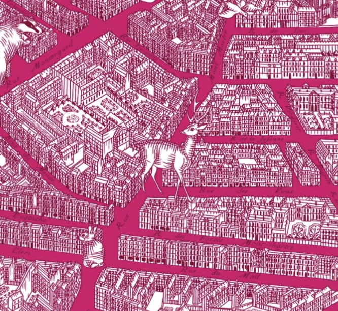 Turgot - map of Paris scarf