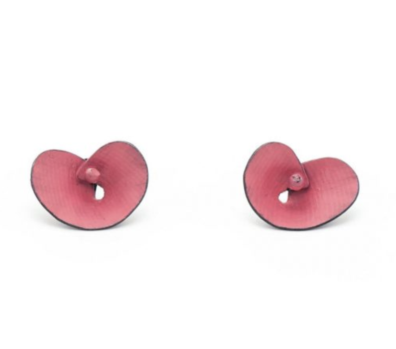 Orchid stud earrings