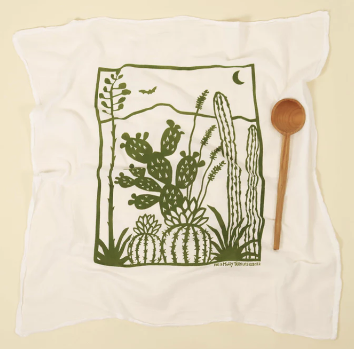 Cacti | flour sack tea towel