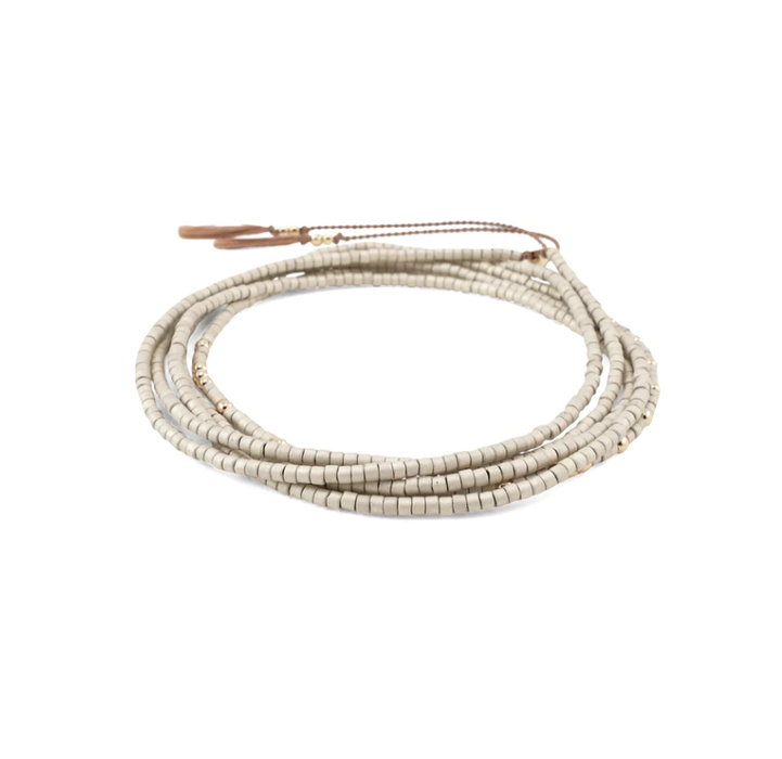Gobi beaded necklace / bracelet wrap