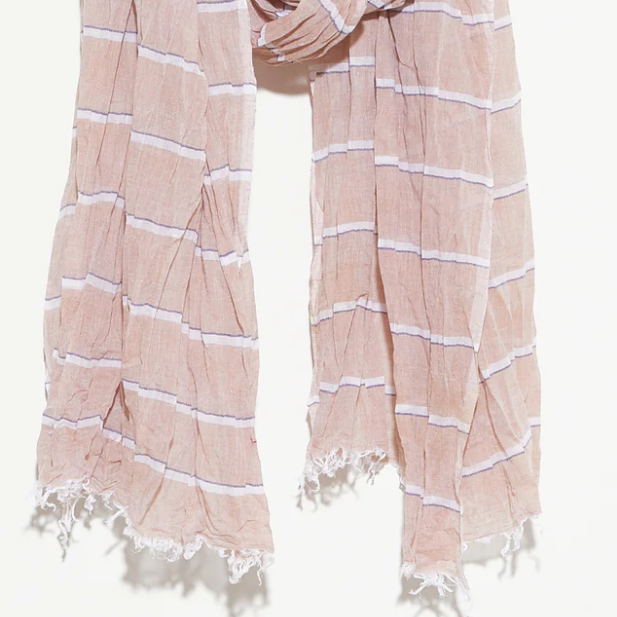Cotton striped scarf | Bini