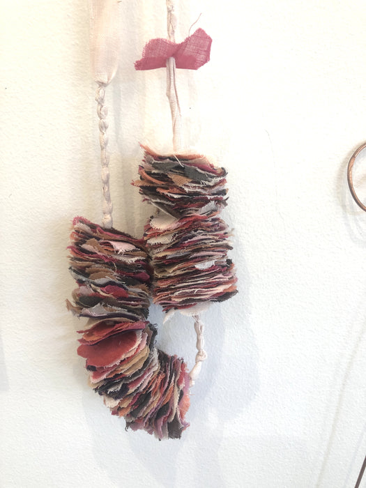 Petal necklace - string of linen petals