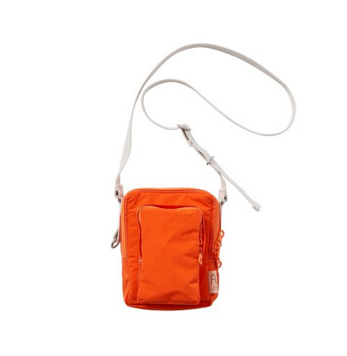 Amiacalva cloth pochette crossbody bag in orange